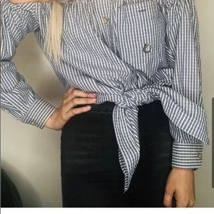 Off the shoulder wrangler pearl snap